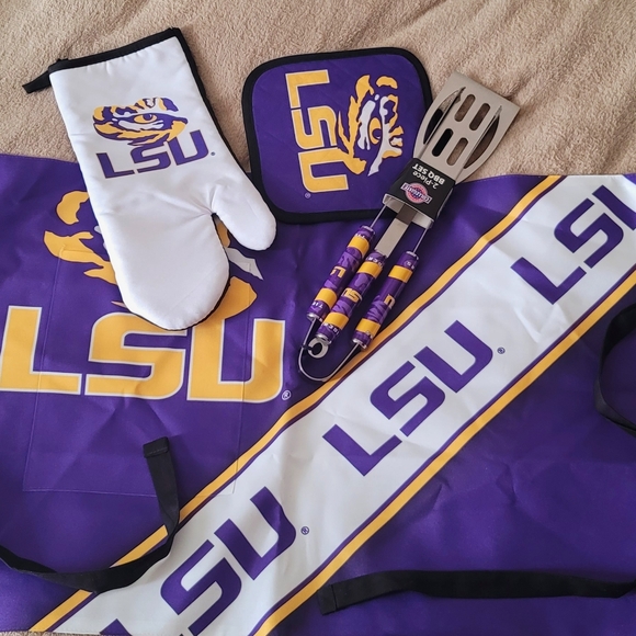 LSU Tigers 6-piece NWT barbecue set from WinCraft - Picture 2 of 11